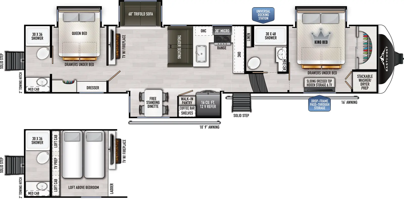 Ahara 385DS Floorplan